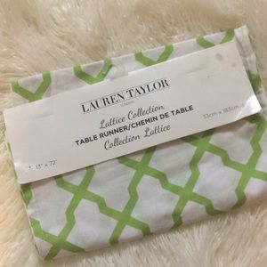 Lattice Collection Runner Lime Green